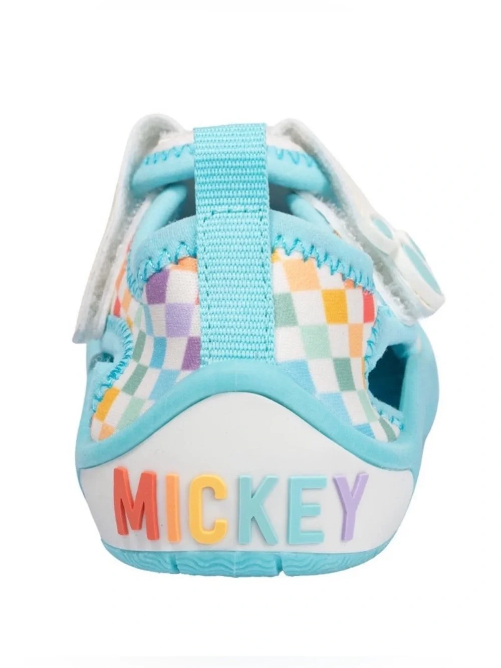 NWOT Disney 5T 6T Blue and White Mickey Mouse Kids Toddler Water Shoe